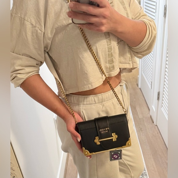 Prada Black and Gold Cashier Bag - Picture 14 of 14